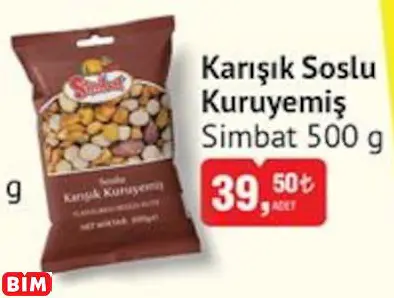SİMBAT KARIŞIK SOSLU KURUYEMİŞ SİMBAT KARIŞIK SOSLU KURUYEMİŞ